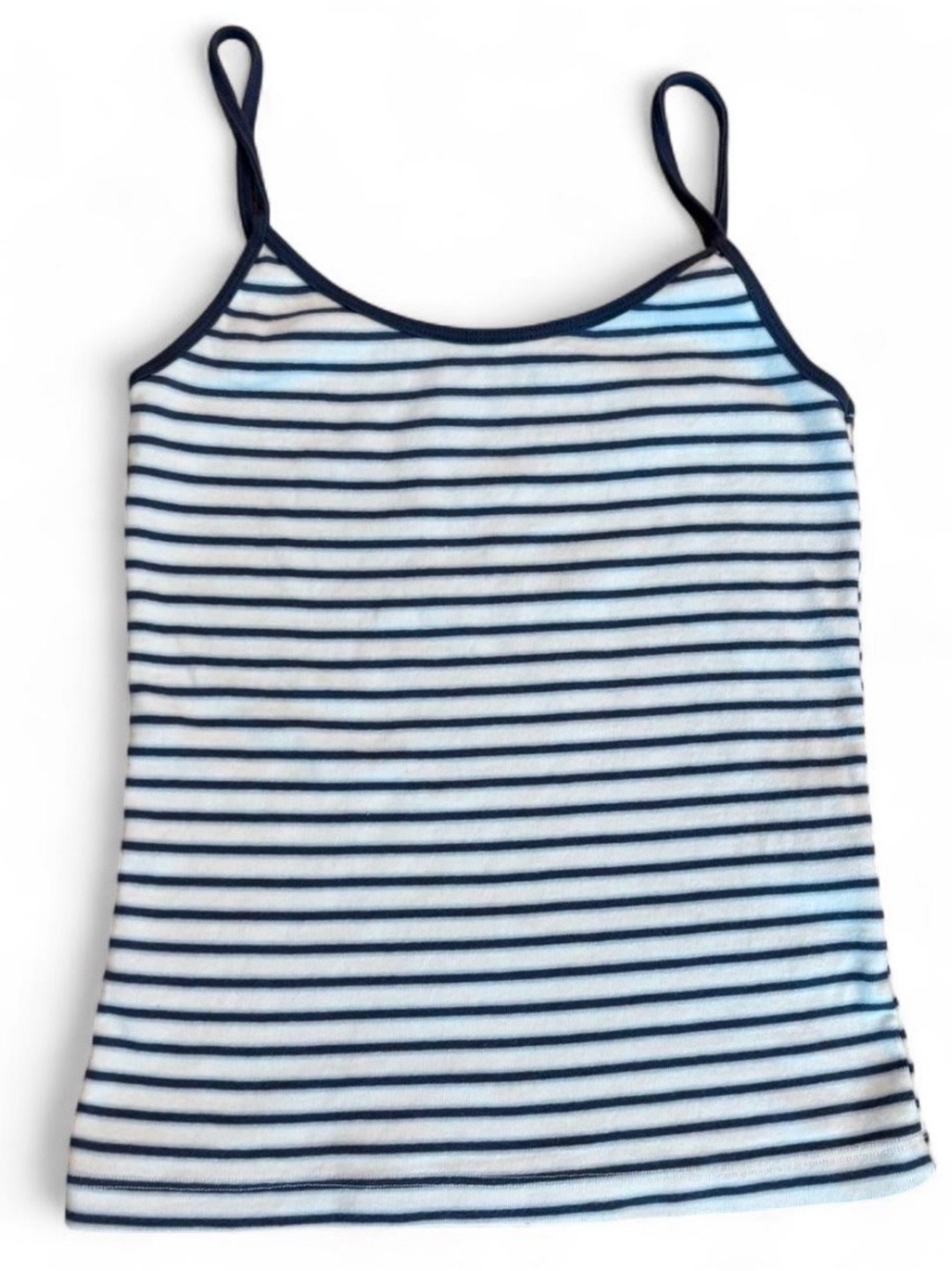 Brandy Melville Navy & White Striped Spaghetti Tank